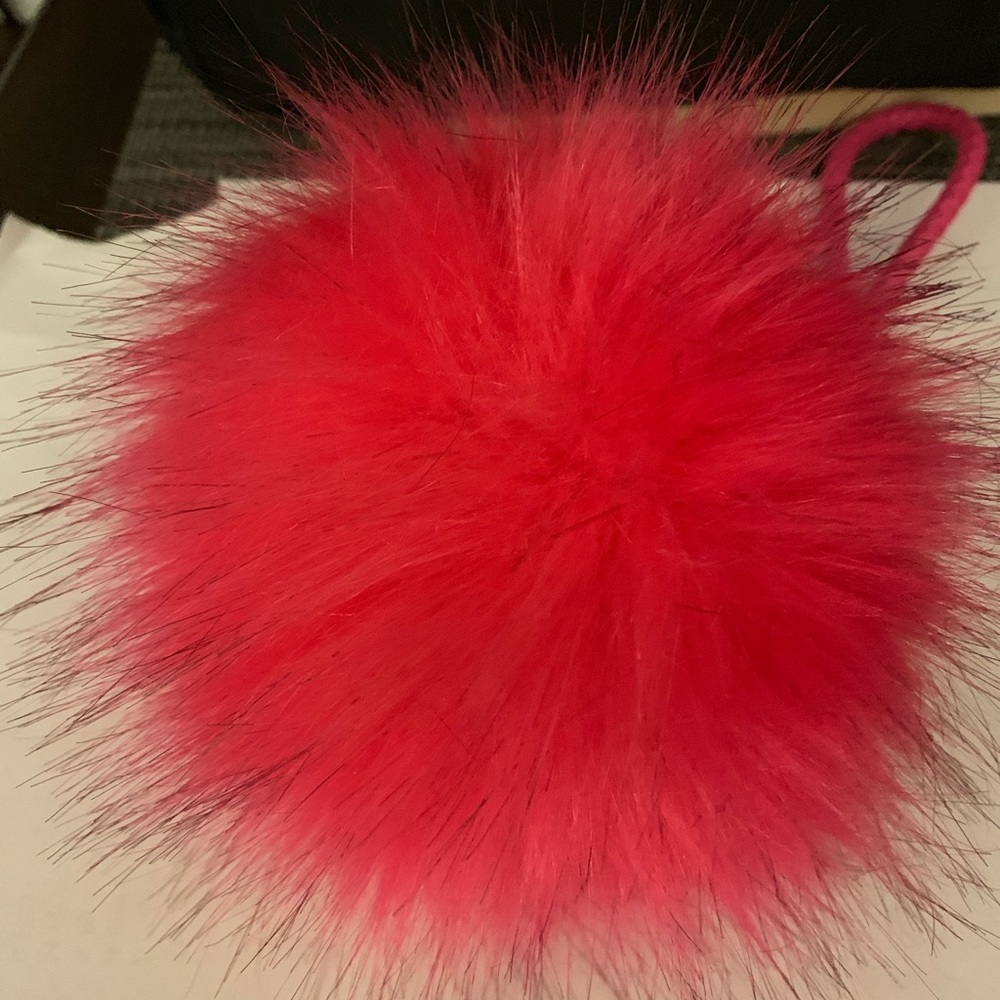 Fluffy purse keychain/charm